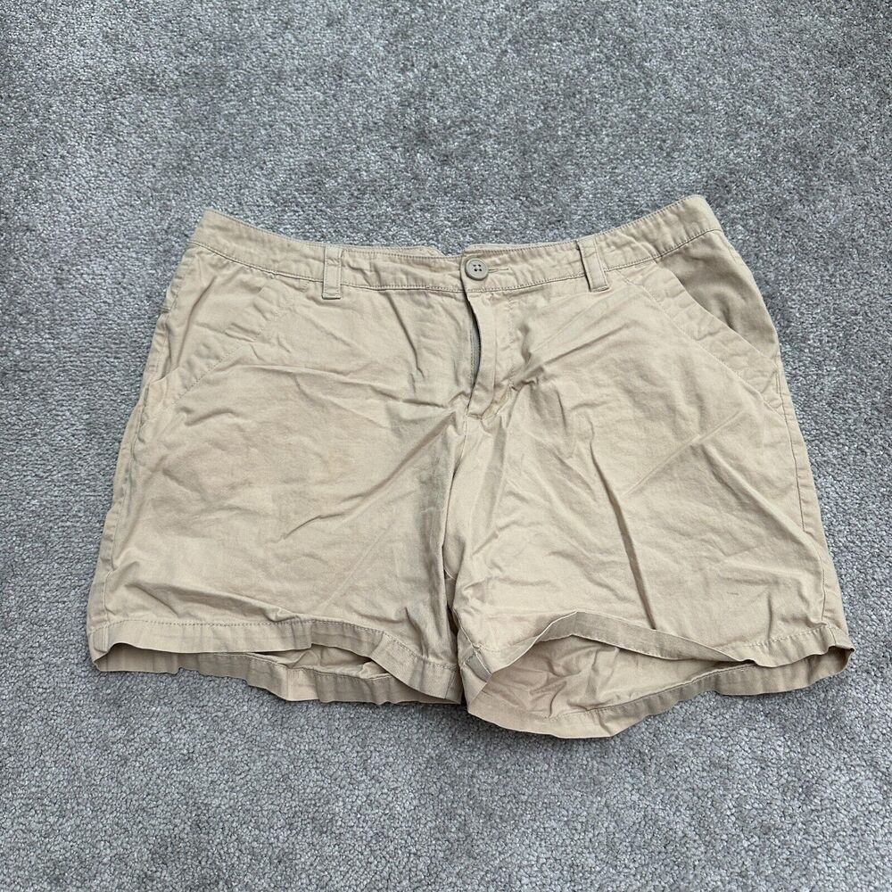 Columbia Bermuda Shorts Womens 10 Brown Cotton Mid Rise Casual Outdoor 33x5.5